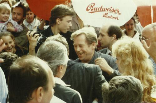 Havel, Prague juillet 1990